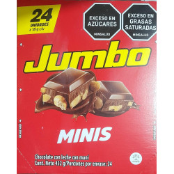 CHOCOLATINA JUMBO MANI X 24 (MINIS)