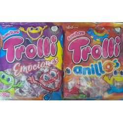 TROLLI ANILLOS Y EMOCIONES X 100U.